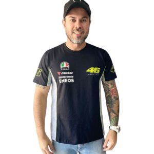 CAMISETA MASCULINA ALLBOY VALENTINO 46 - AGV MOTOGP