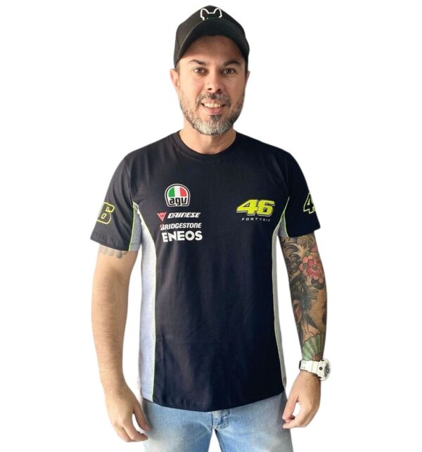 CAMISETA MASCULINA ALLBOY VALENTINO 46 - AGV MOTOGP