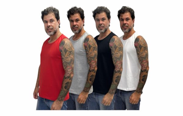 KIT 4 REGATAS MASCULINAS ALLBOY