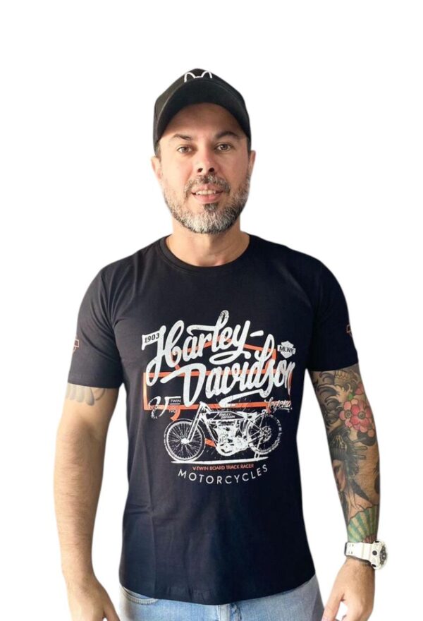 CAMISETA MASCULINA ALLBOY HARLEY DAVIDSON MOTOGP