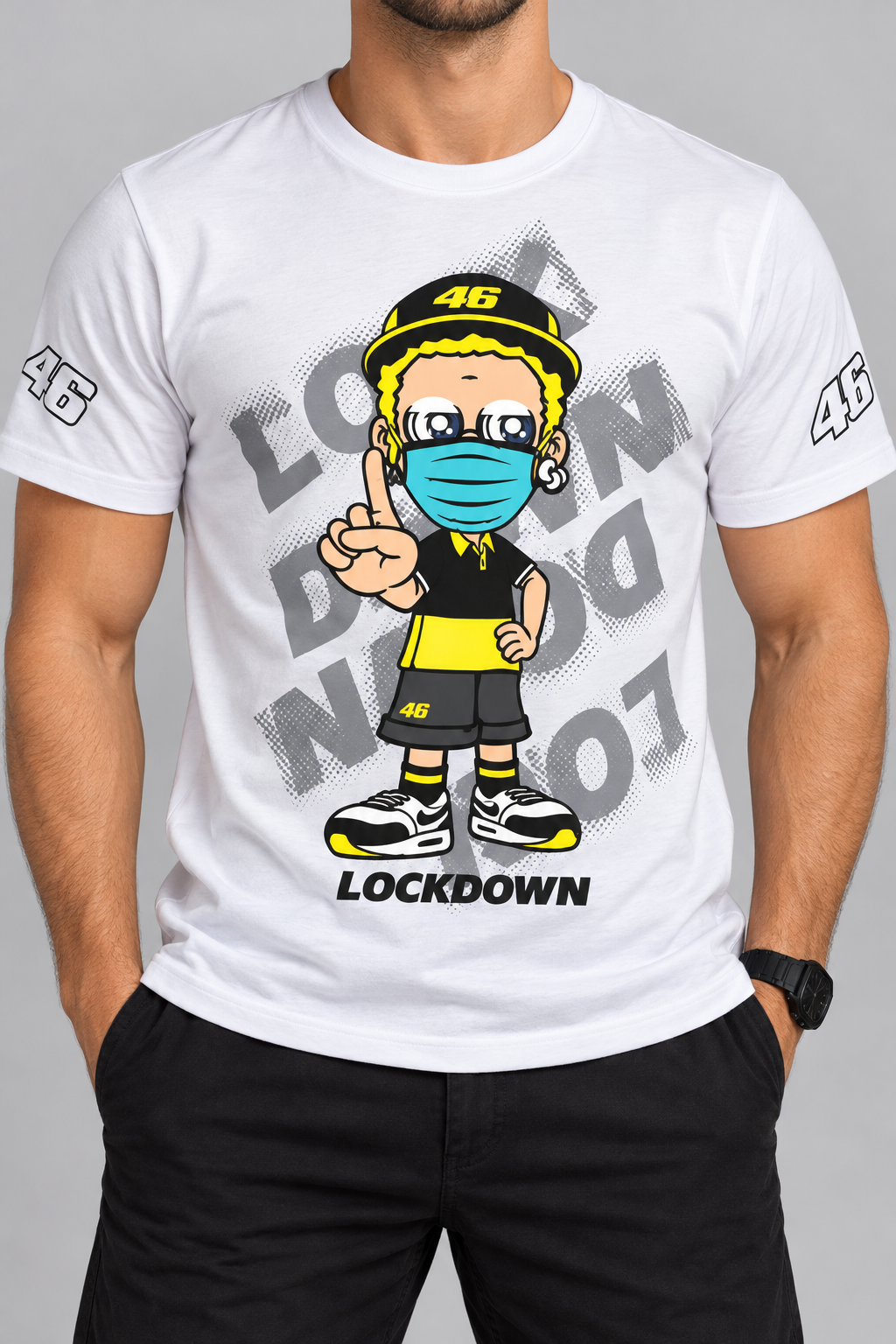 CAMISETA MASCULINA ALLBOY VALENTINO LOCKDWN